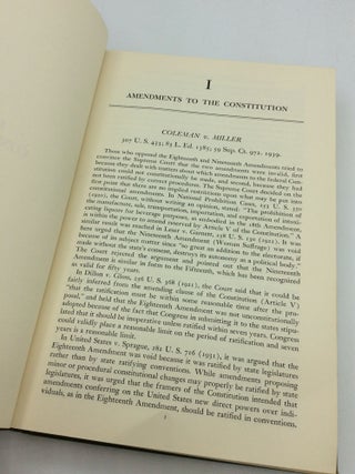 LEADING CONSTITUTIONAL DECISIONS