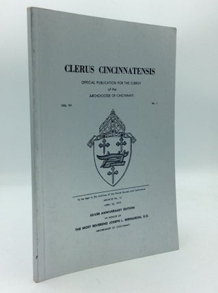 Item #191986 CLERUS CINCINNATENSIS: Official Publication for the Clergy of the Archdiocese of...