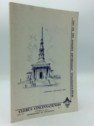Item #191987 CLERUS CINCINNATENSIS: Official Publication for the Clergy of the Archdiocese of...