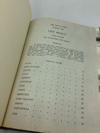 1956 NEW KNOXVILLE HIGH SCHOOL YEARBOOK