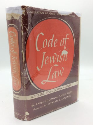 Item #192798 CODE OF JEWISH LAW: Kitzur Shulhan Aruh; A Compilation of Jewish Laws and Customs....