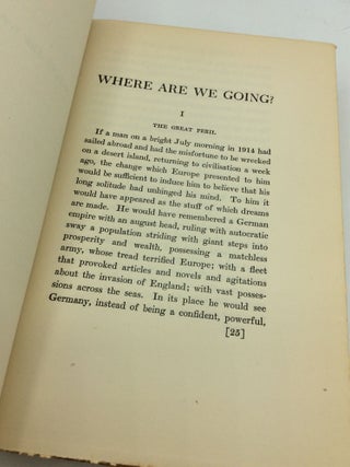 WHERE ARE WE GOING?