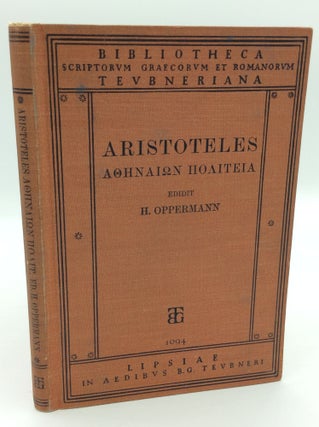 Item #193208 ARISTOTELES: ATHENAION POLITEIA. Aristotle, ed Hans Oppermann