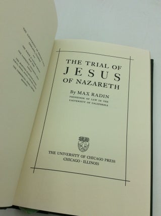 THE TRIAL OF JESUS OF NAZARETH