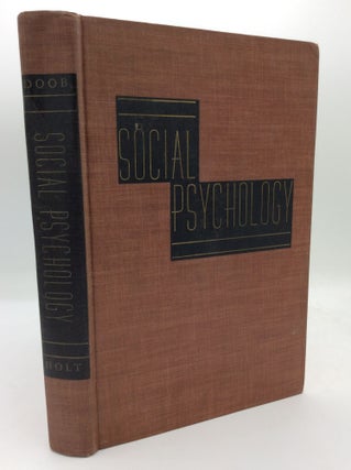 Item #193819 SOCIAL PSYCHOLOGY: An Analysis of Human Behavior. Leonard W. Doob