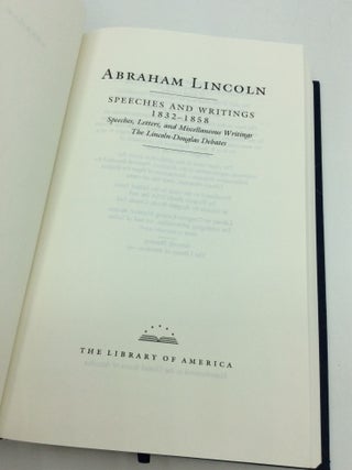 SPEECHES AND WRITINGS 1832-1858