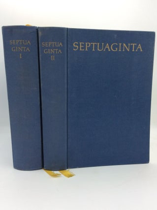Item #194817 SEPTUAGINTA, Volumes I-II. ed Alfred Rahlfs