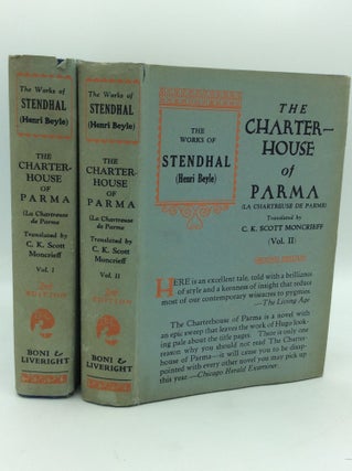 Item #195239 THE CHARTERHOUSE OF PARMA, Volumes I-II. Stendhal, Marie-Henri Beyle