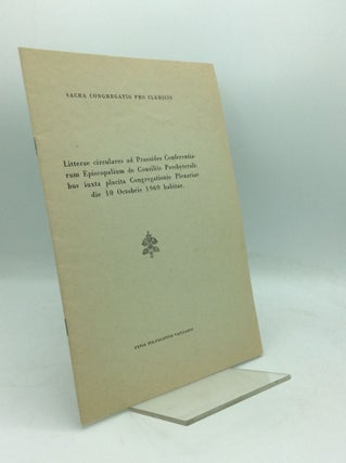 Item #195265 LITTERAE CIRCULARES AD PRAESIDES CONFERENTIARUM EPISCOPALIUM DE CONSILIIS...