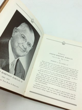 ILLUSTRIOUS JOSEPH R. BARCLAY 33&deg;, Class: Ninety-Second Semi-Annual Convocation and Reunion, December 1957