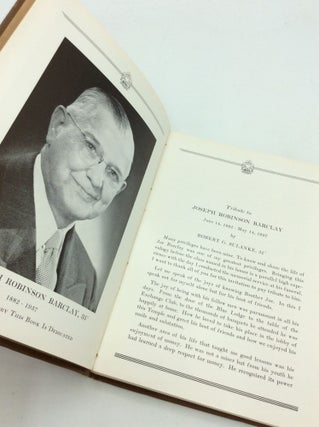 ILLUSTRIOUS JOSEPH R. BARCLAY 33°, Class: Ninety-Second Semi-Annual Convocation and Reunion, December 1957