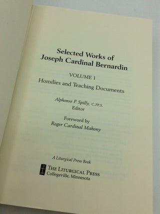 SELECTED WORKS OF JOSEPH CARDINAL BERNARDIN, Volumes I-II