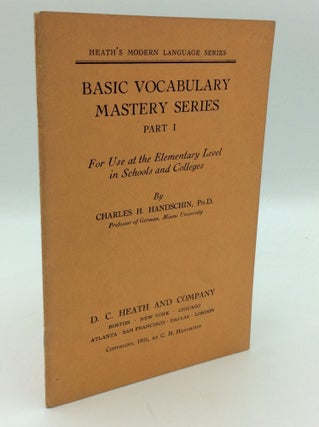 Item #195704 BASIC VOCABULARY MASTERY SERIES, Part I: For Use at the Elementary Level in Schools...