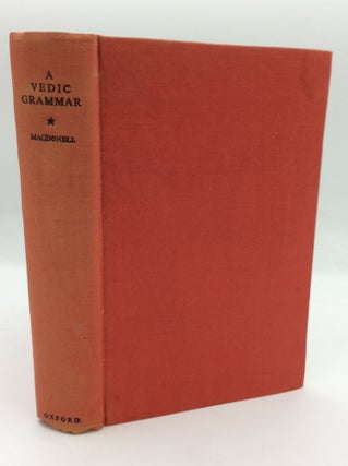 Item #195858 A VEDIC GRAMMAR FOR STUDENTS. Arthur Anthony MacDonell