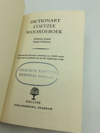 DICTIONARY COETZEE WOORDBOEK: Afrikaans-Engels, Engels-Afrikaans