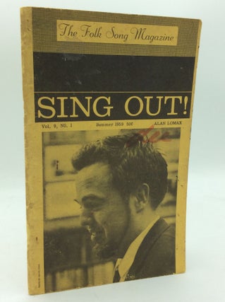 Item #196327 SING OUT! Vol. 9 #1 Summer 1959. ed Irwin Silber