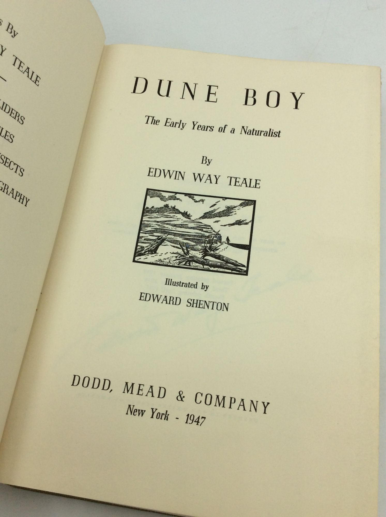 DUNE BOY: The Early Years of a Naturalist | Edwin Way Teale | 5th printing