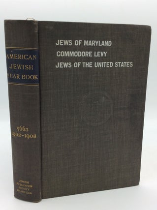 Item #196413 THE AMERICAN JEWISH YEAR BOOK 5663: October 2, 1902, to September 21, 1903. ed Cyrus...