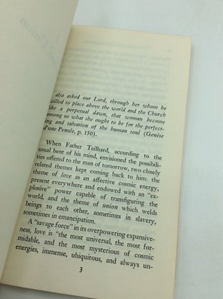 TEILHARD AND WOMANHOOD