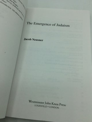 THE EMERGENCE OF JUDAISM