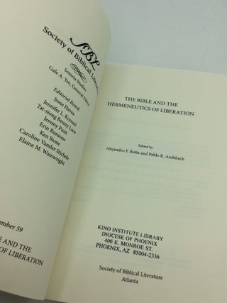 THE BIBLE AND THE HERMENEUTICS OF LIBERATION