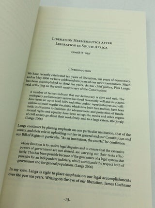 THE BIBLE AND THE HERMENEUTICS OF LIBERATION