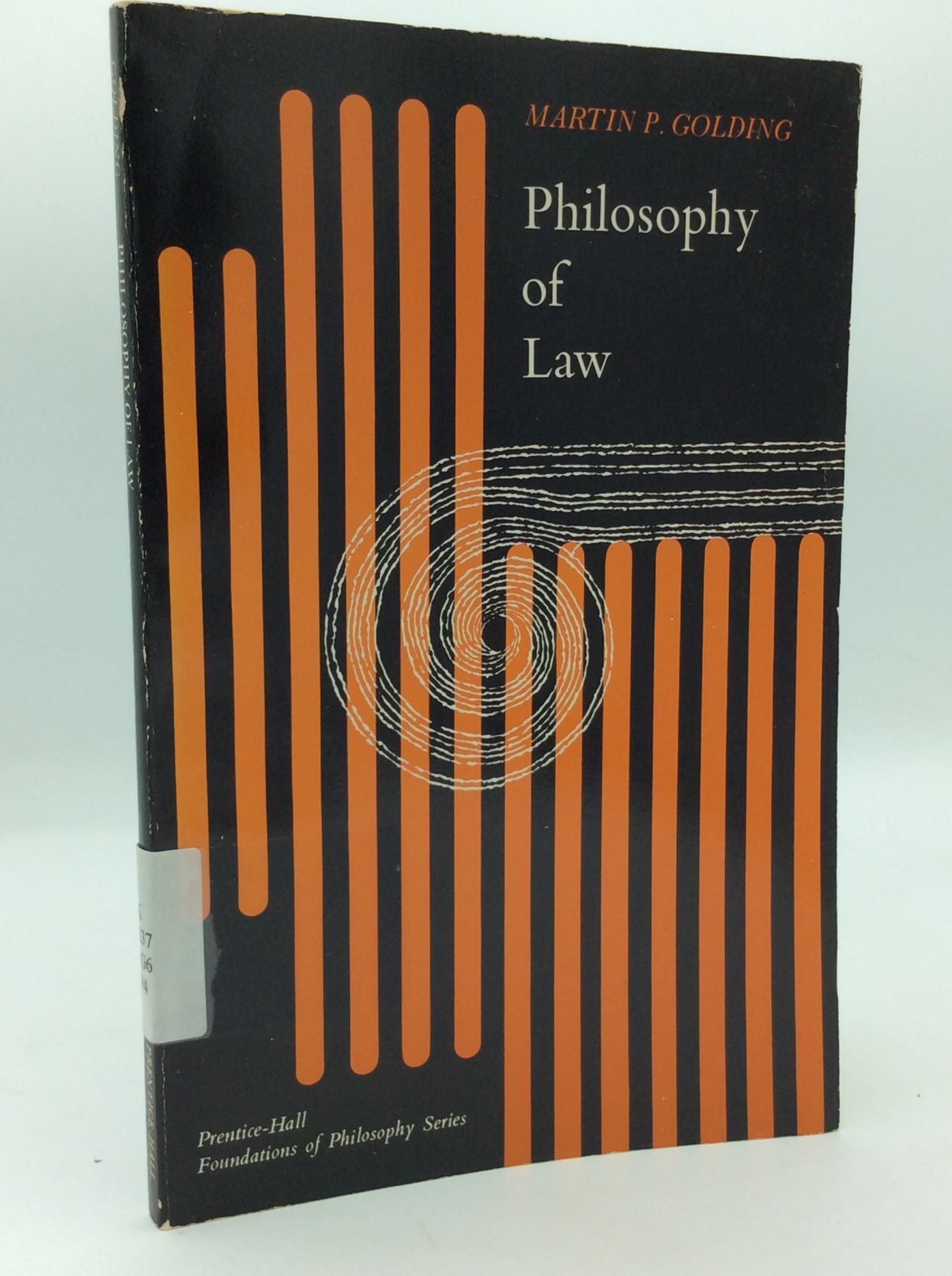PHILOSOPHY OF LAW | Martin P. Golding | 1st paperback printing