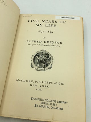 FIVE YEARS OF MY LIFE 1894-1899