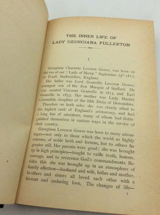 THE INNER LIFE OF LADY GEORGIANA FULLERTON with Notes of Retreat and Diary