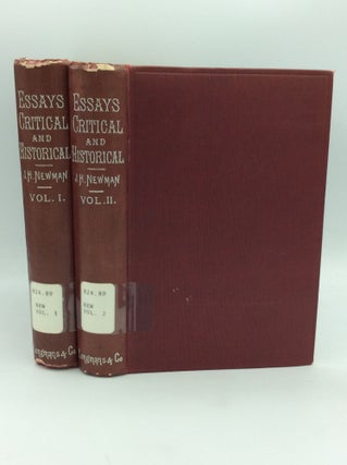 Item #198605 ESSAYS CRITICAL AND HISTORICAL, Volumes I-II. John Henry Cardinal Newman