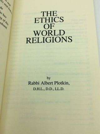 THE ETHICS OF WORLD RELIGIONS