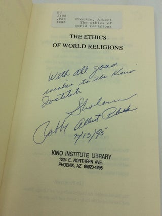 THE ETHICS OF WORLD RELIGIONS