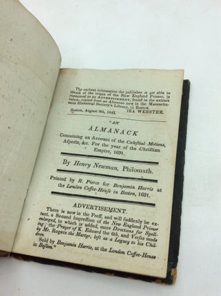 THE NEW-ENGLAND PRIMER Improved for the More Easy Attaining the True Reading of English. To Which Is Added the Assembly of Divines, and Mr. Cotton's Catechism.
