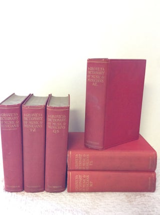 Item #200947 GROVE'S DICTIONARY OF MUSIC AND MUSICIANS (6-volume set). ed J A. Fuller Maitland