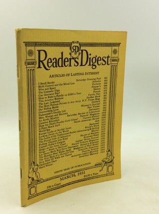 Item #201202 THE READER'S DIGEST: March 1931