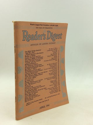 Item #201209 THE READER'S DIGEST: April 1941