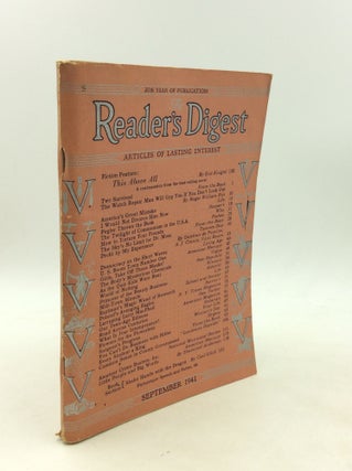 Item #201210 THE READER'S DIGEST: September 1941