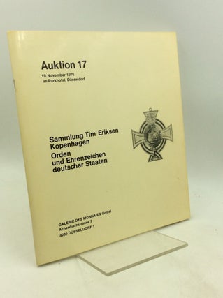 Item #201763 SAMMLUNG TIM ERIKSEN KOPENHAGEN: Orden und Ehrenzeichen Deutscher Staaten
