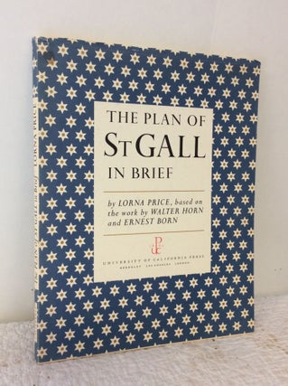 Item #202133 THE PLAN OF ST GALL in Brief. Lorna Price