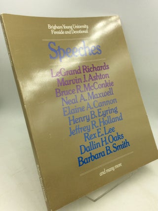 Item #203506 BRIGHAM YOUNG UNIVERSITY 1981-82 FIRESIDE AND DEVOTIONAL: Speeches