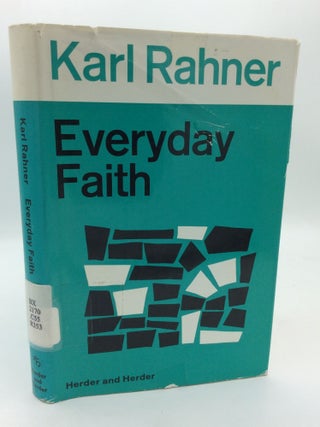 Item #206164 EVERYDAY FAITH. Karl Rahner