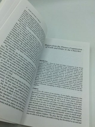 FAITH AND ORDER IN MOSHI: The 1996 Commission Meeting