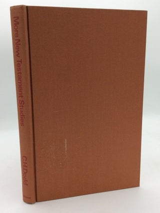 Item #206747 MORE NEW TESTAMENT STUDIES. C H. Dodd
