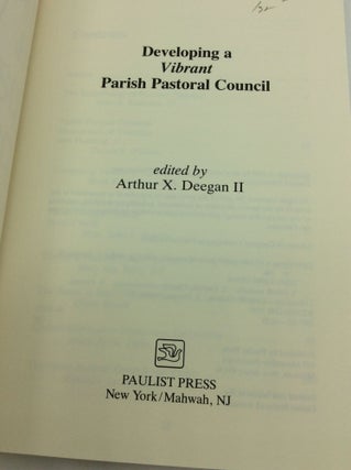 DEVELOPING A VIBRANT PARISH PASTORAL COUNCIL