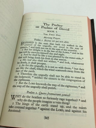 THE BOOK OF COMMON PRAYER and Administration of the Sacraments and Other Rites and Ceremonies of the Church According to the Use of the Protestant Episcopal Church in the United States of America Together with the Psalter or Psalms of David