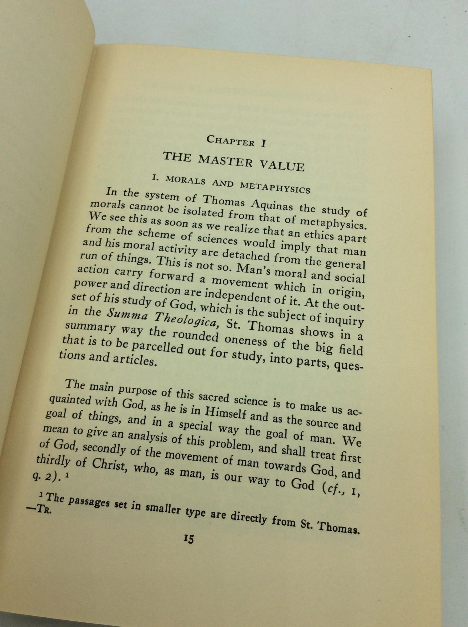 MORAL VALUES AND THE MORAL LIFE: The System of St. Thomas Aquinas ...