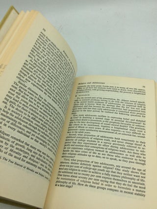 RELIGION IN THE DEVELOPING PERSONALITY: Proceedings of the Second Academy Symposium 1958