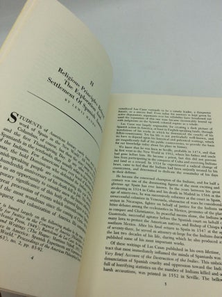 EXPLORATIONS AND SETTLEMENTS IN THE SPANISH BORDERLANDS: Their Religious Motivations - Papers Read at the Historical Symposium Sponsored by the Mission Nombre de Dios Library Under the Auspices of the St. Augustine Foundation October 29, 1966, St. Augustine, Florida