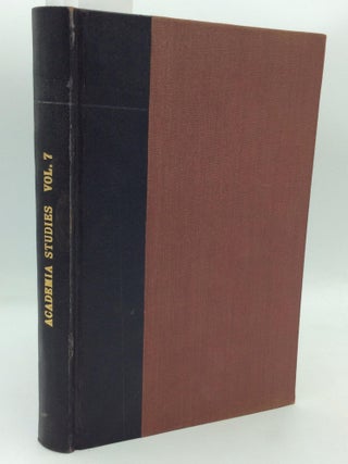 Item #211879 MISSIONARY ACADEMIA STUDIES Published by the Society for the Propagation of the...
