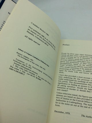 THE INVESTIGATION OF NAZI CRIMES 1945-1978